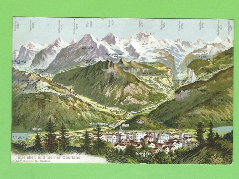Cartoline postali: Interlacken und Berneroberland – Nuovo (secondo la descrizione) da Zürich venduto da t24_de