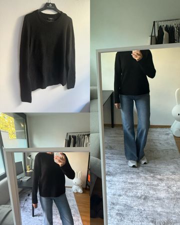 C&A classic black sweater (size S)