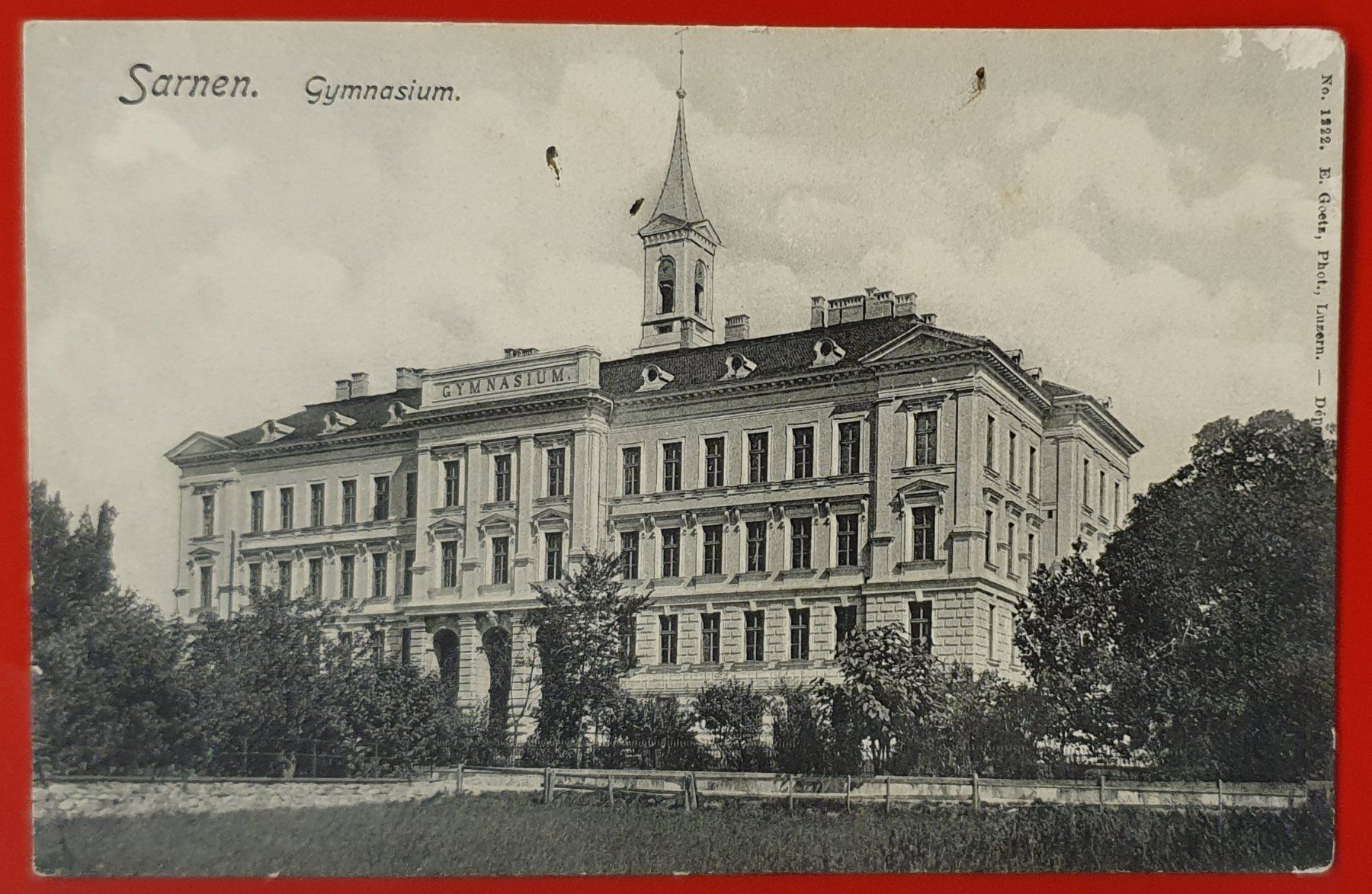 Cartoline postali: Sarnen - Gymnasium – Usato da Kreuzlingen venduto da Rschweiz1