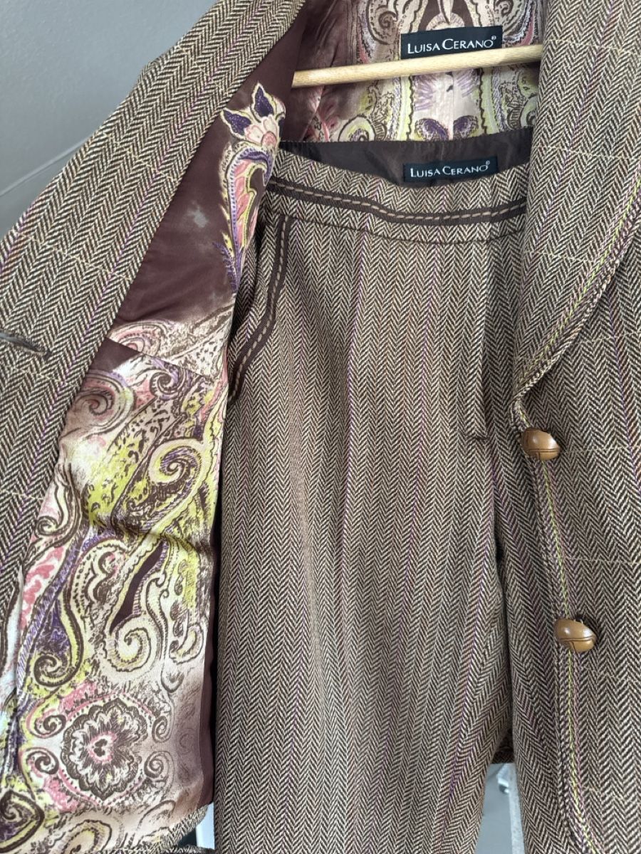 Luisa Cerano Completi & Tailleur: Luisa Cerano Wool Suit Trouser+Jacket 34 – Nuovo (secondo la descrizione) da Fällanden venduto da emilyeheim 4