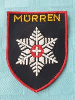 Vintage Badge Wappen MÜRREN Focke ST. GALLER STICKEREI
