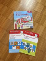 Kinderbuch Bei der Feuerwehr und Bambino LÜK Set gebraucht