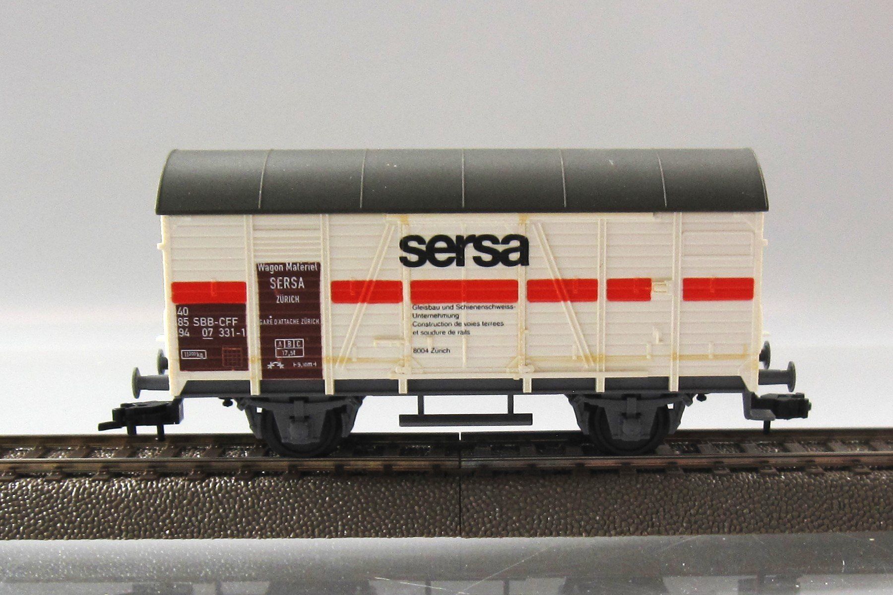 Fleischmann Modellini di ferrovie: Fleischmann SBB Sersa Bauzug 3-teilig, Epoche IV – Nuovo (secondo la descrizione) da Derendingen venduto da Benfis 1