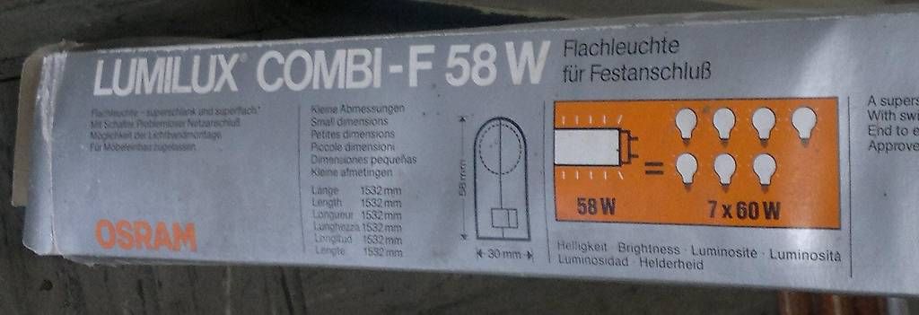 Lampade: Osram Flachleuchte Originalverpackt – Usato da Matt venduto da feinmechuhr