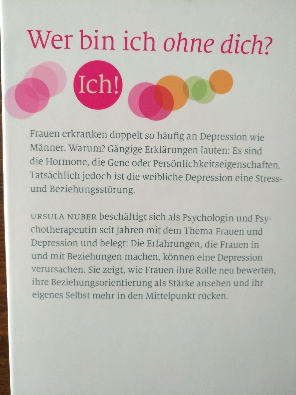 Bücher: Ursula Nuber: Wer bin ich ohne dich? – Neu (gemäss Beschreibung) aus Chur von rh86424 1