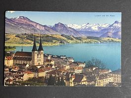 Luzern und die Alpen