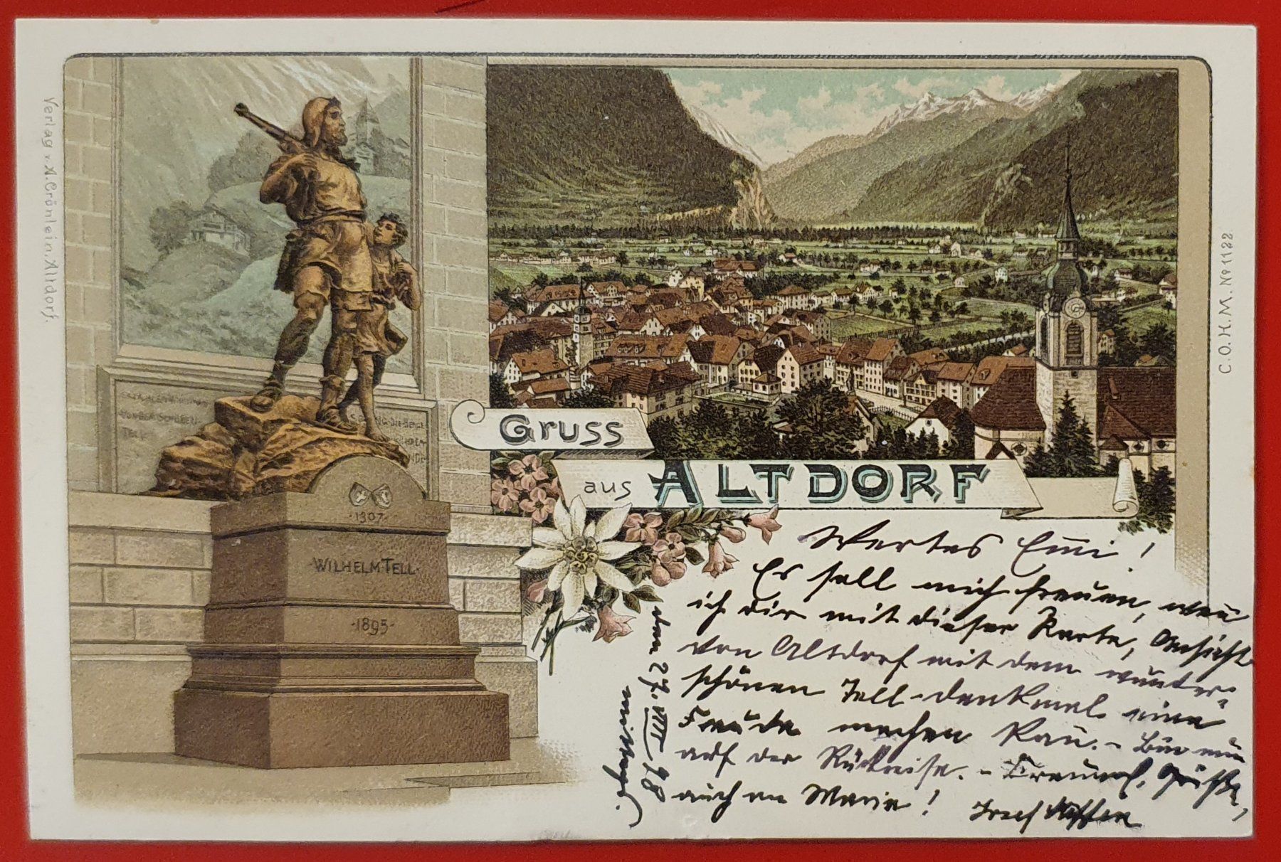 Cartoline postali: Gruss aus Altdorf 1898 – Usato da Kreuzlingen venduto da Rschweiz1