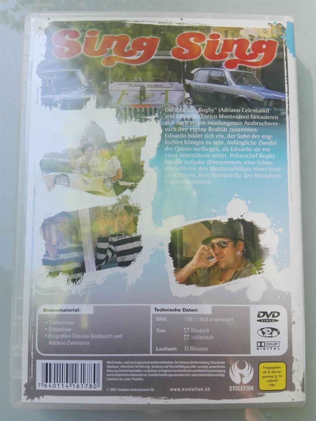 Tutti i DVDs: Sing Sing   (Adriano Celentano)   > De & Ital < – Usato da St. Gallen venduto da elkapone 2