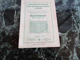Landeskarte Sustenpass Blatt 255 Jahr 1948           (Nr.10)