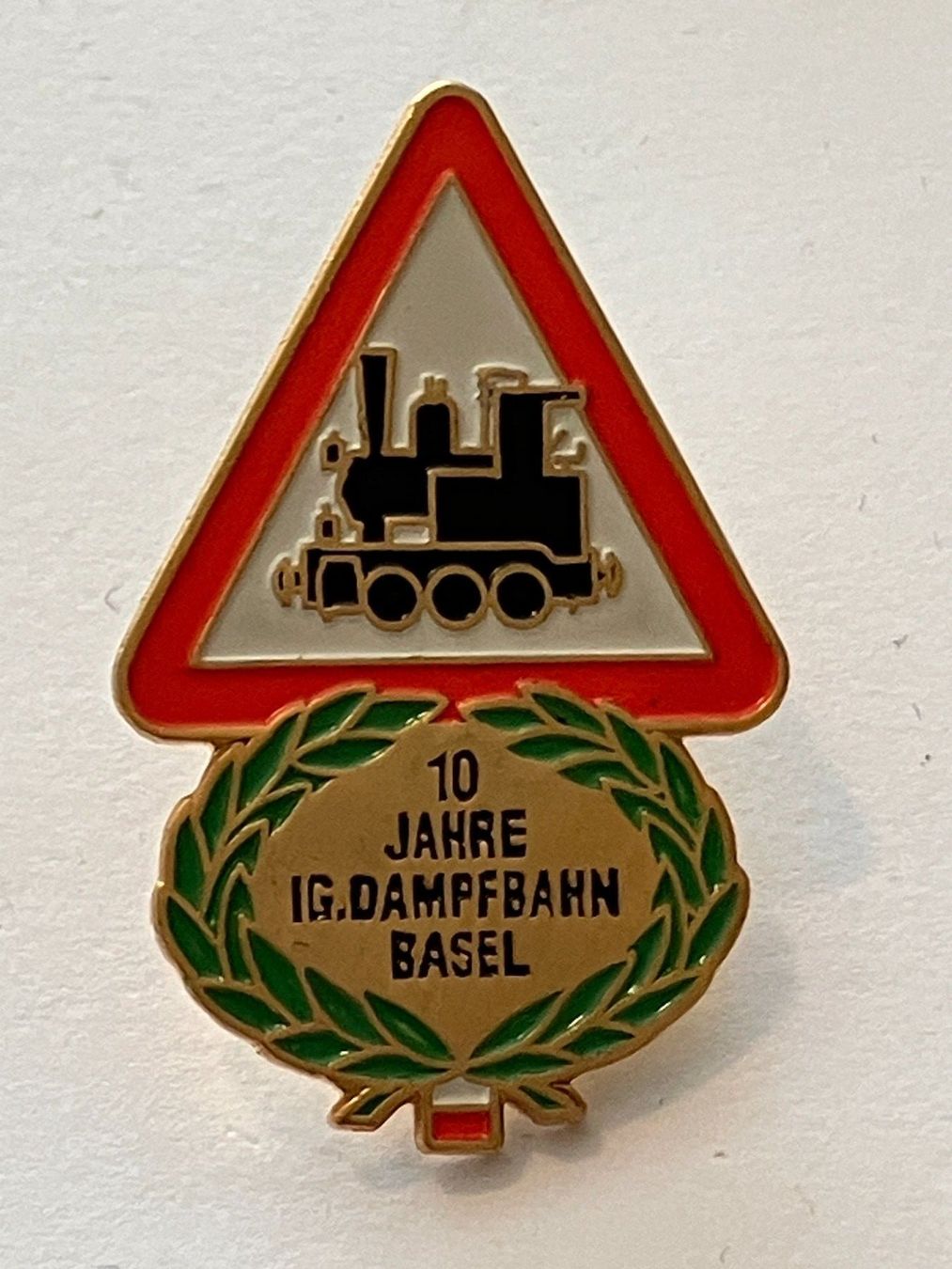 Placchette & Badge: 1 Pin IG Dampfbahn Basel 10 Jahre – Usato da Basel venduto da djwwpp