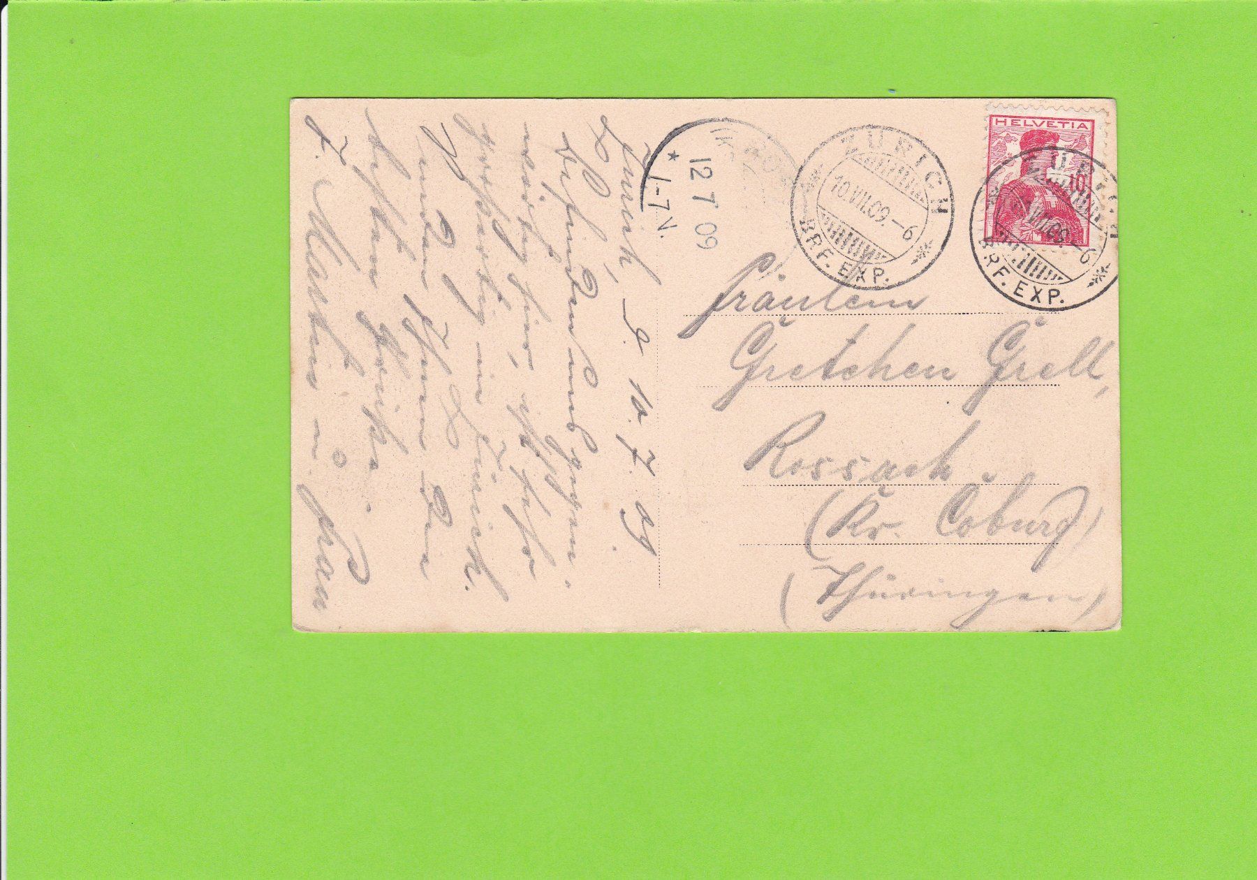 Cartoline postali: Zürich-Landesmuseum-belebt – Usato da St. Peterzell venduto da neckertal 1