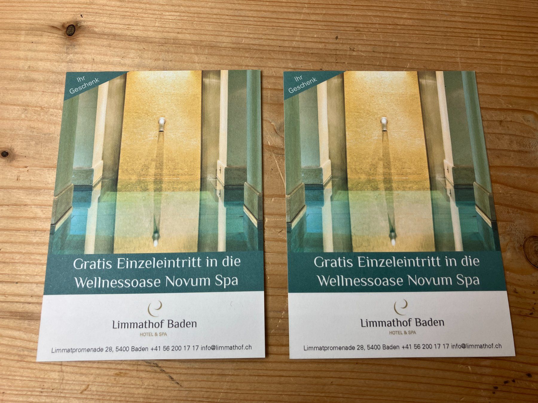 2 x Eintritt Limmathof Baden Wellness Novum Spa Gutschein (Neu und ...