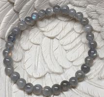 🩶✨ High Quality Labradorit Armband – Flash auf jeder Perle