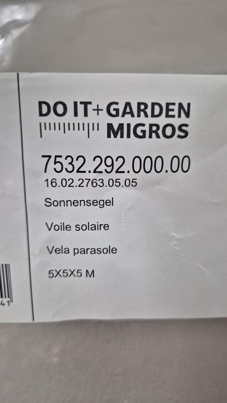 Tende da sole: Sonnensegel Dreieck 5x5x5m – Usato da Buchrain venduto da Thomym 1