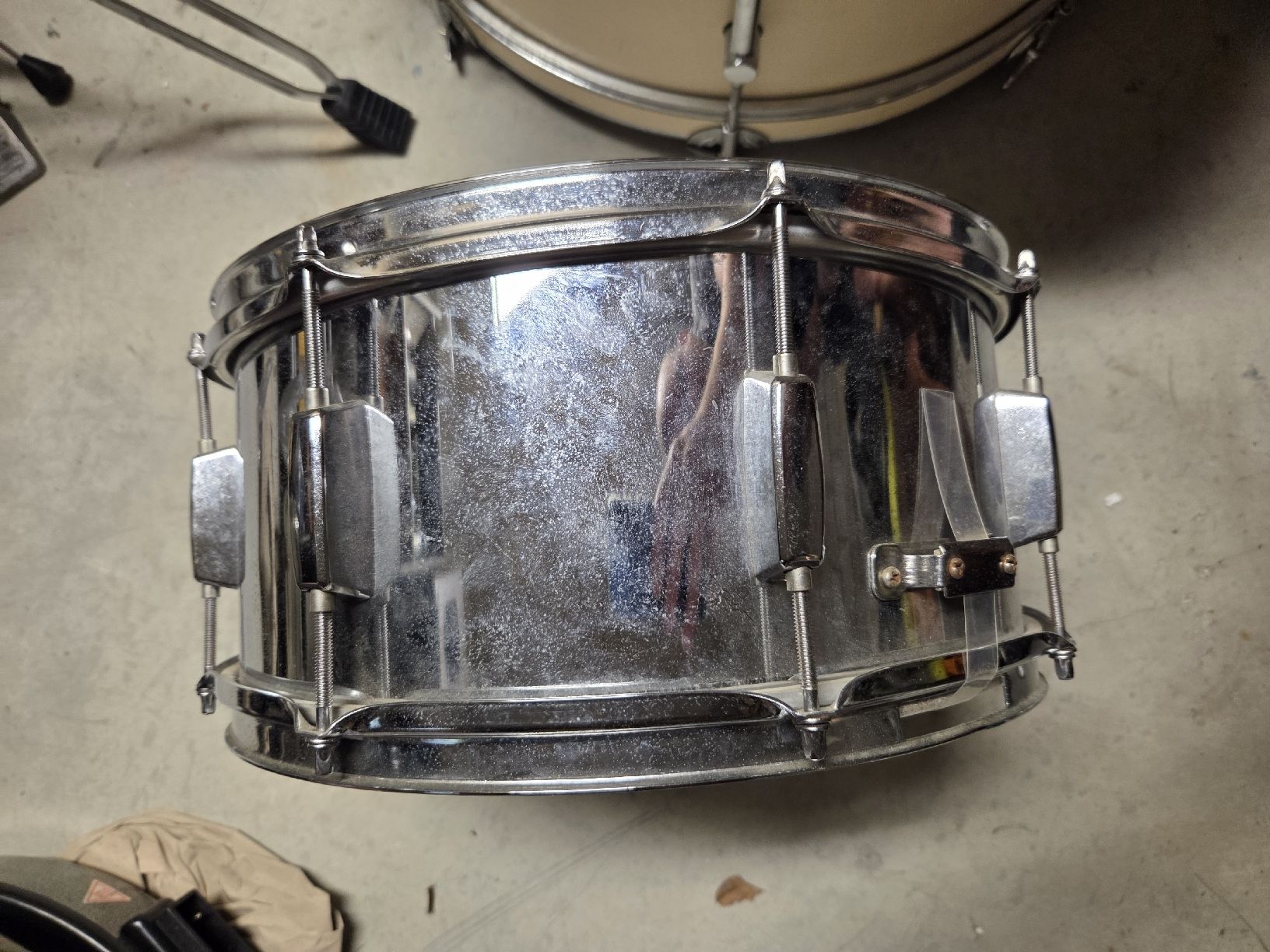 Musikinstrumente: Snare Drum gebraucht Chrom mit Remo Fell – Gebraucht aus Steffisburg von Daddy_cool 3