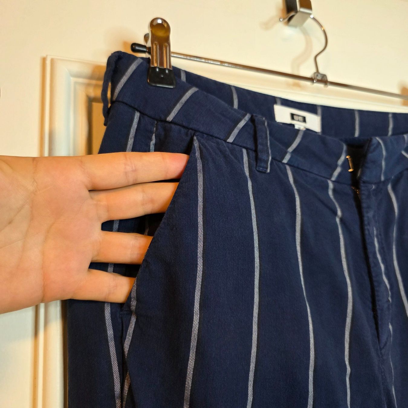 We Pantaloni: WE Streifenhose 36 Lyocell / Baumwolle – Usato da Wald ZH venduto da CapLux 2
