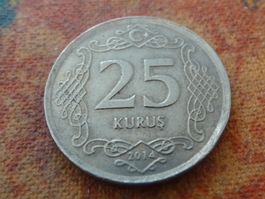 TURQUIE  25 Kurus  2014