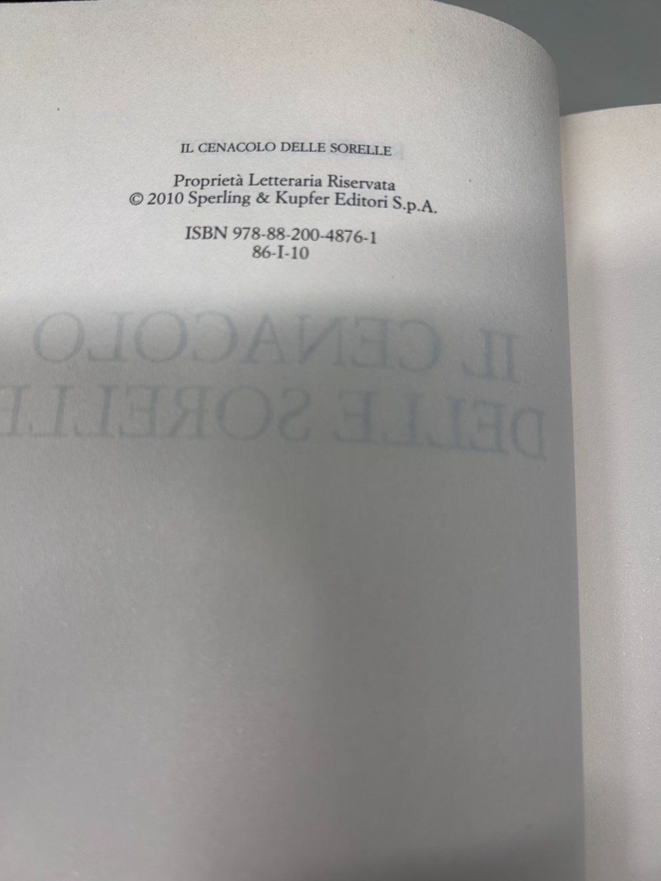 Bücher: Libro - Il cenacolo delle sorelle - Roger R. Talbot – Gebraucht aus Giubiasco von LorisVale 4