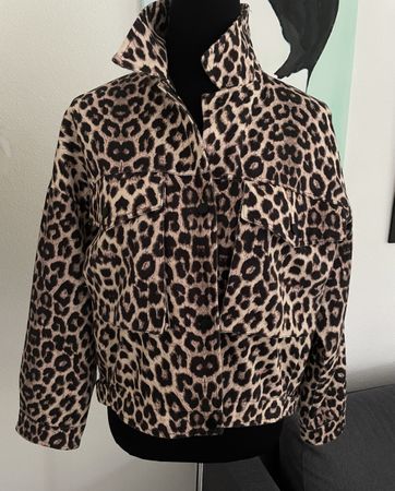 Jacke mit Leo-Print, 1Size