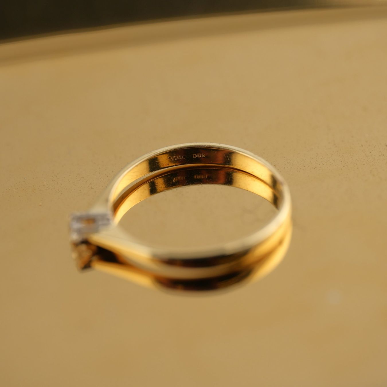 Anelli: Solitärring 18K mit Diamant – Usato da Basel venduto da Vip24 4