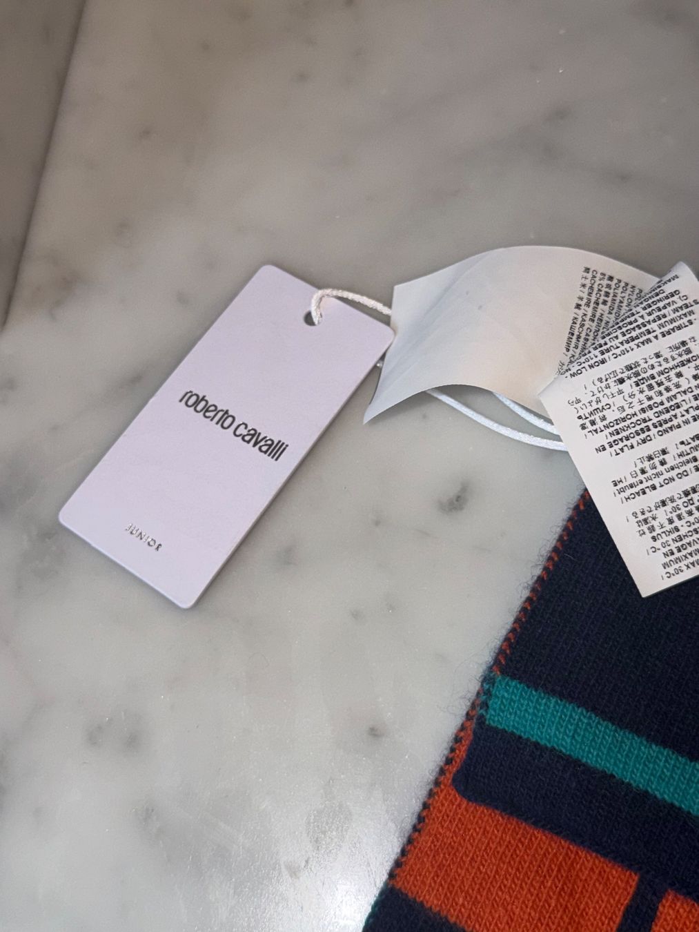Roberto Cavalli Foulards, Tücher & Schals: Neue Schal Roberto Cavalli dunkelblau – Neu (gemäss Beschreibung) aus Basel von Blausara707 2