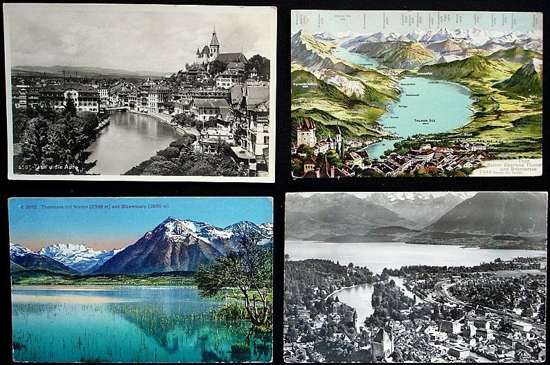 Cartes postales: 4 Ansichtskarten THUN Thunersee – D'occasion à Jona par philajona