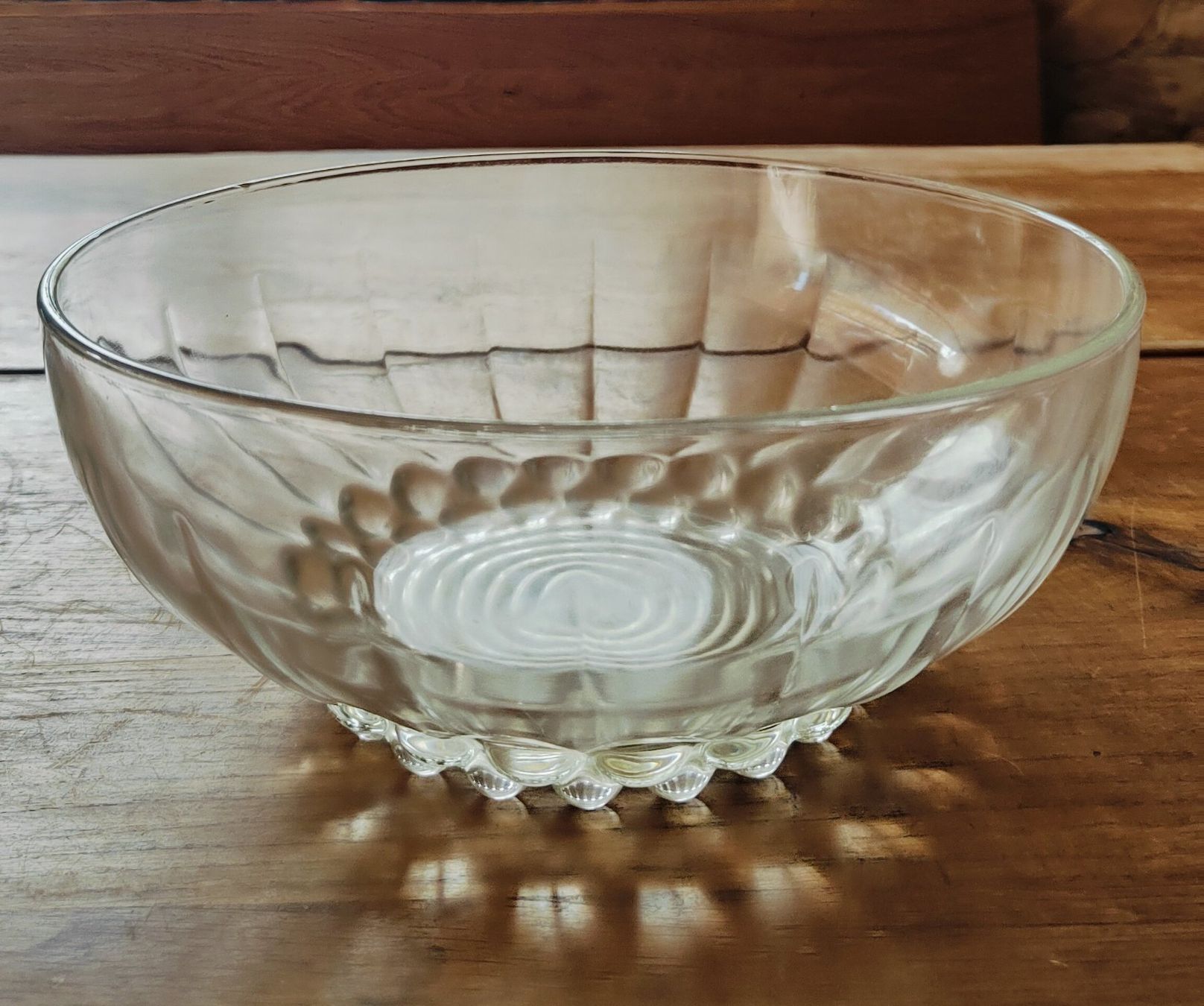 Schalen: Runde Servierschale aus Glas – Gebraucht aus Herbetswil von Keltka9