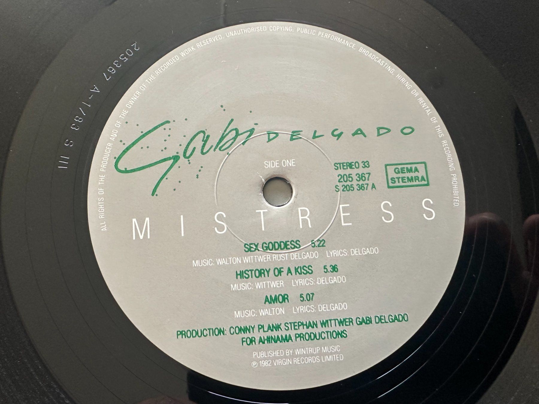 Schallplatten: GABI DELGADO MLP MISTRESS - DAF – Gebraucht aus Sion von jaipur1401 3
