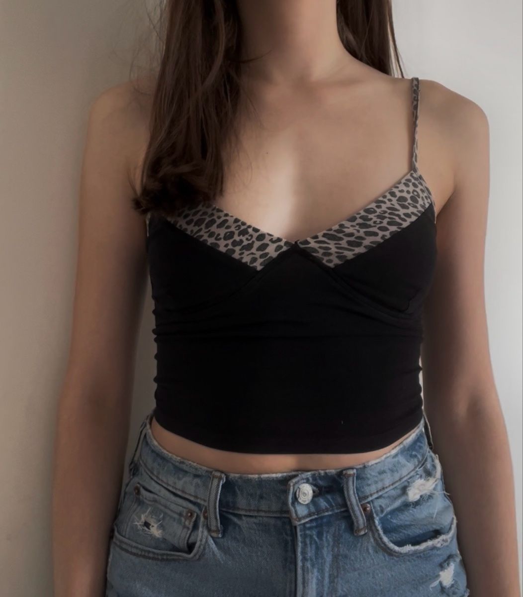 Tops: Top mit Leo-Muster, Subdued – D'occasion à Zumikon par nata_sells 1