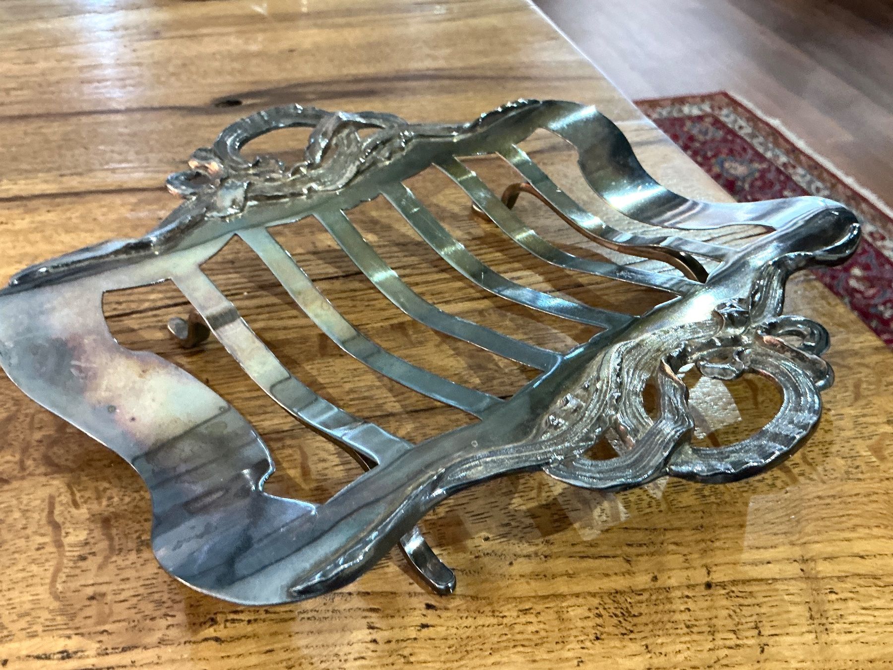 Skulpturen & Statuen: JUGENDSTIL SPARGELSCHALE HALTER VERSILBERT PUNZE UNPOLIERT – Gebraucht aus Biglen von Limarkt 3