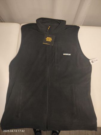 Gilet in pile Caterpillar, nuovo con etichetta