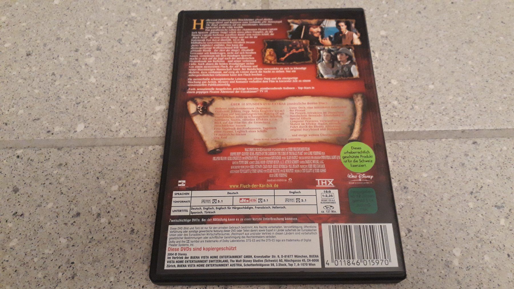 Tutti i DVDs: Fluch der Karibik – Usato da Stäfa venduto da Supertramp73 1
