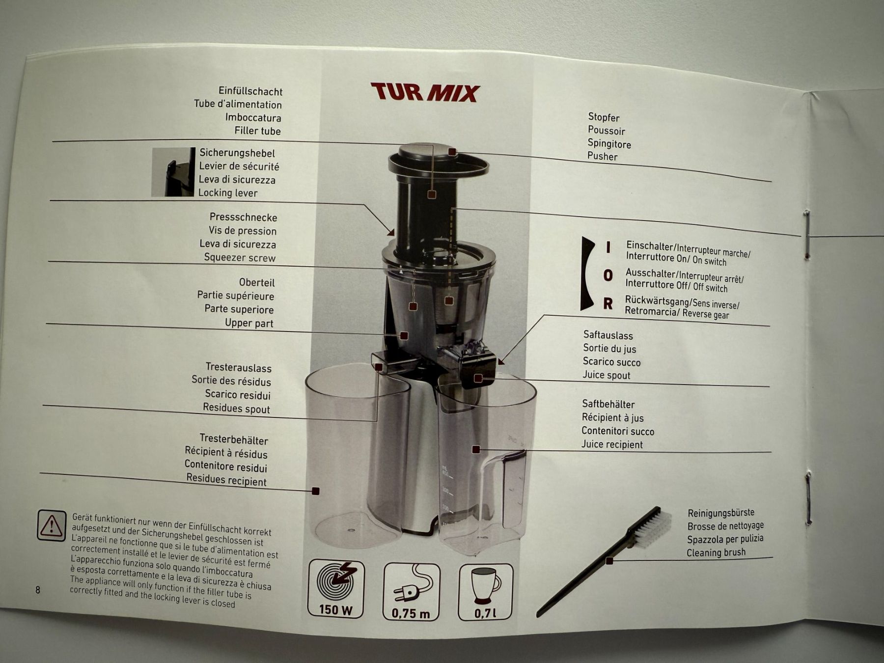 Turmix Elettrodomestici da cucina: Turmix Slow Juicer CX680 – Usato da Küsnacht ZH venduto da Peter_pan6 7