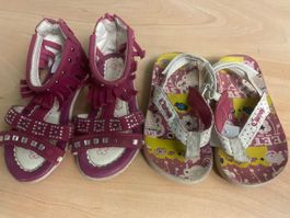 3 Sommer Sandalen für Mädchen, Grösse 23