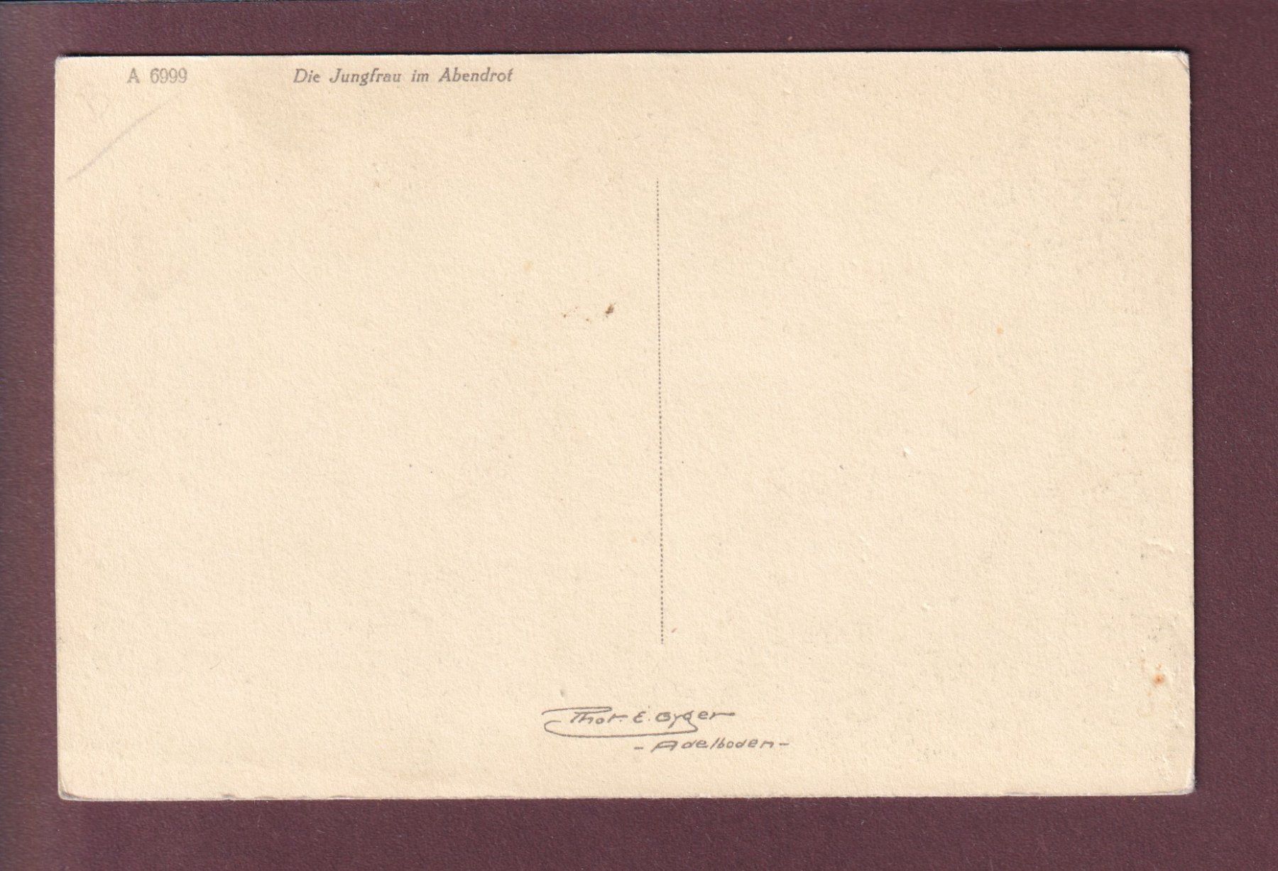 Cartoline postali: JUNGFRAU abendrot – Usato da Pully venduto da nicecards 1