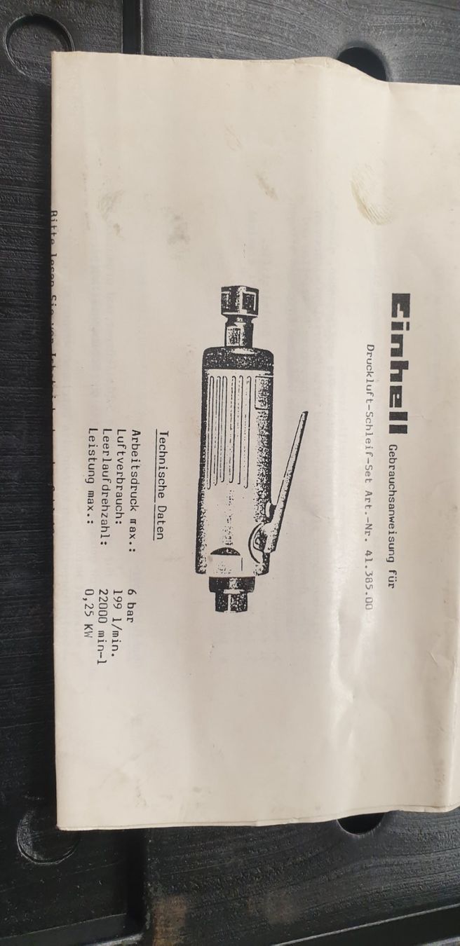Aiguiseuses & polisseuses: Einhell Luftschleifer Geradeschleiffer Schleifmaschine – D'occasion à Hünenberg par Gelini9 3