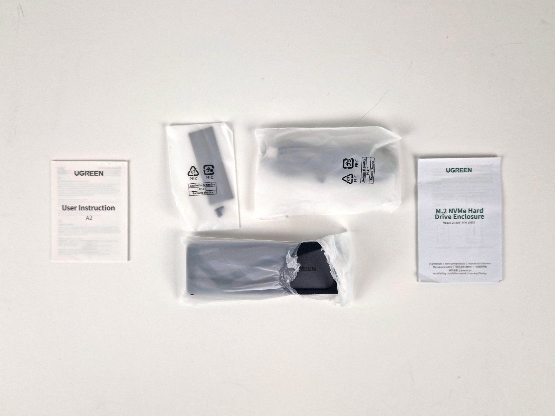 Ugreen Dischi rigidi: UGREEN M.2 NVMe SSD-Gehäuse – Nuovo (secondo la descrizione) da Basel venduto da Restwert_Basel 4