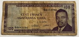 Burundi 100 Francs 1979
