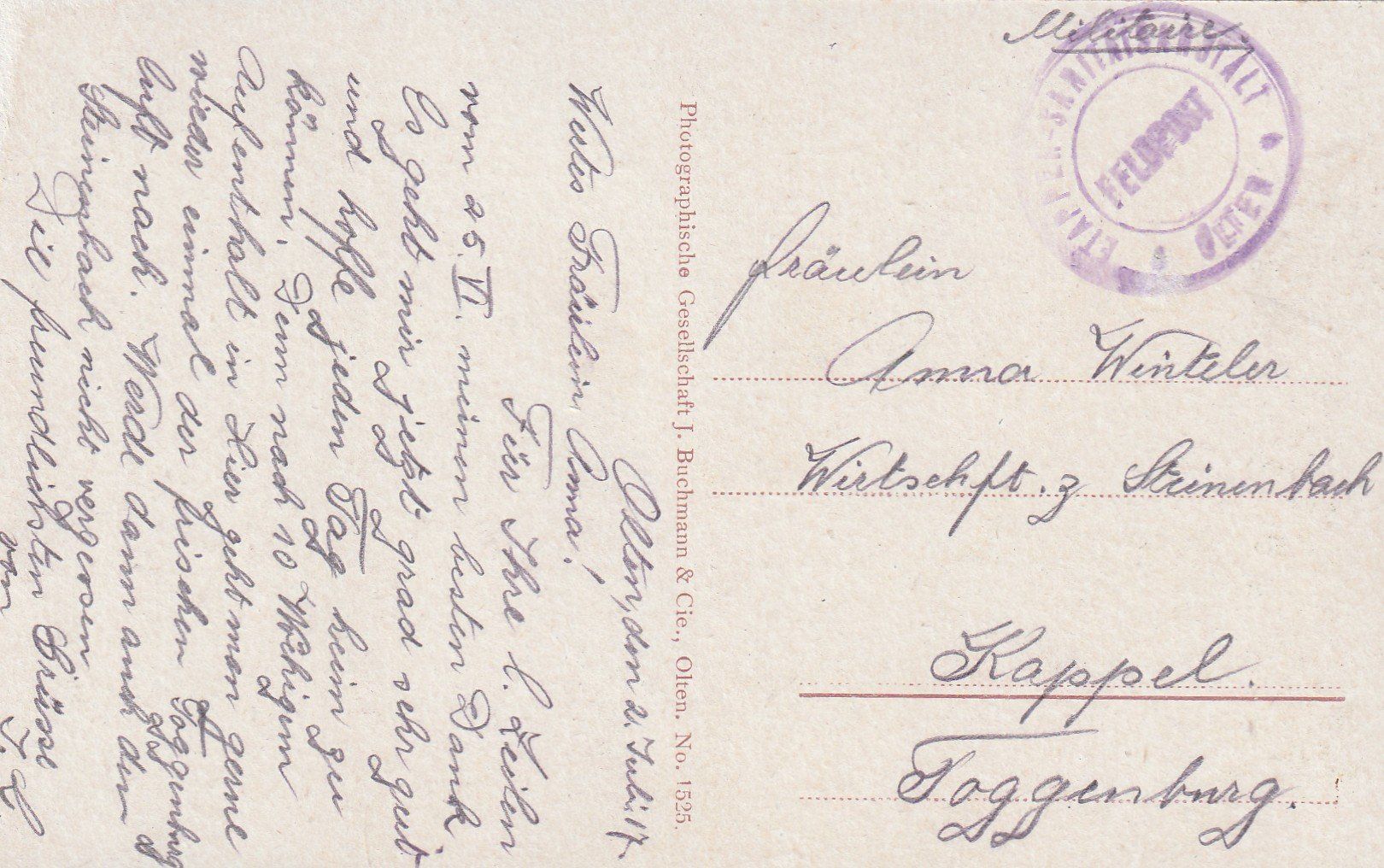 Cartoline postali: Olten Säli – Usato da Rorschacherberg venduto da fratovi2 1