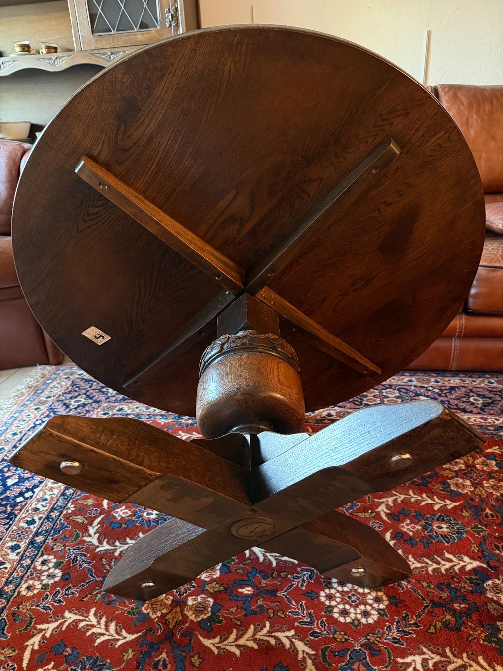 Tische: Couchtisch Eiche Rund Ø94 cm Vintage – Gebraucht aus Itingen von uhu777 1