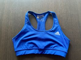 Brassière de sport Adidas Techfit bleu, taille S