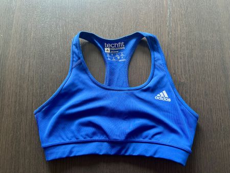 Brassière de sport Adidas Techfit bleu, taille S