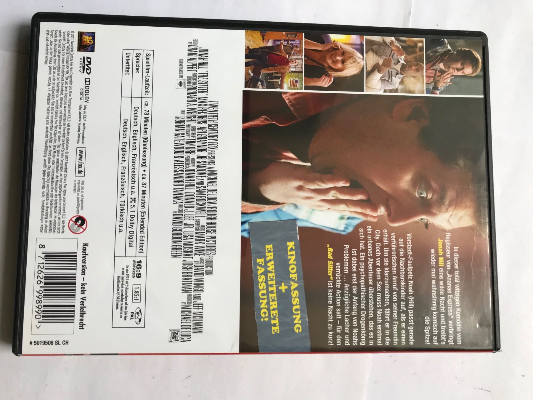 Tutti i DVDs: dvd, „bad sitter“ – Usato da liestal venduto da makai05 1