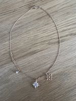 Swarovski Halskette mit Sternen Anhänger roségoldfarben