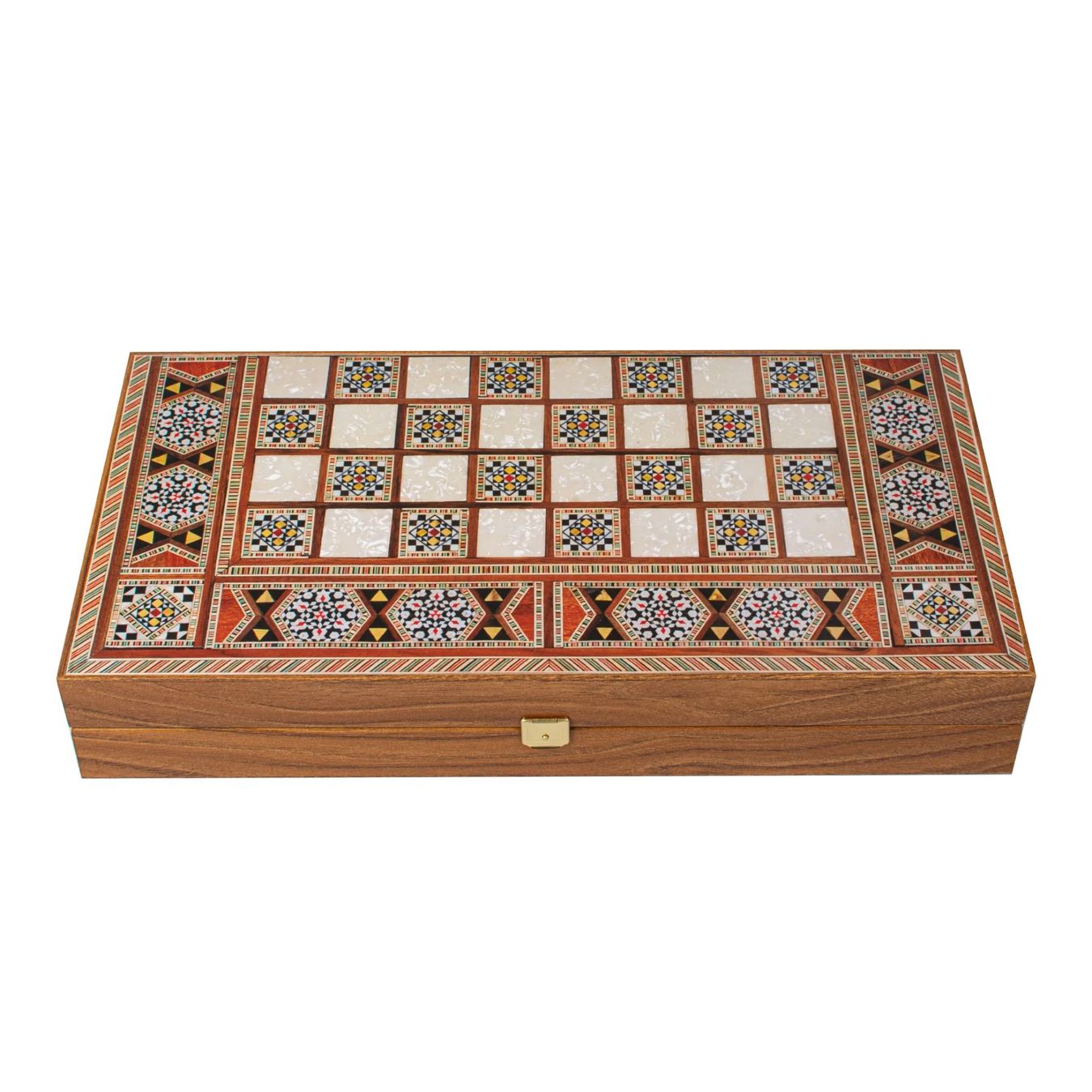 Giochi: backgammon en bois de réplique de wengé / Medium (38 x 20cm) – Nuovo e nell'imballaggio originale da Meyrin venduto da ChiaraMania 1