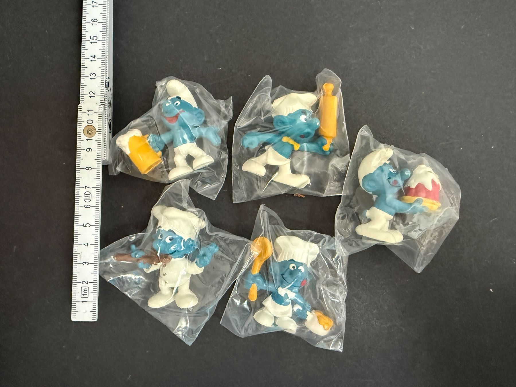 Schleich Figuren: 5 tolle Peyo Schlümpfe Schlumpf Koch Bäcker – Gebraucht aus Ennetbaden von mapa05 1