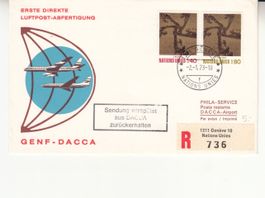 SLH RF 73.1aU  Genève-Dacca