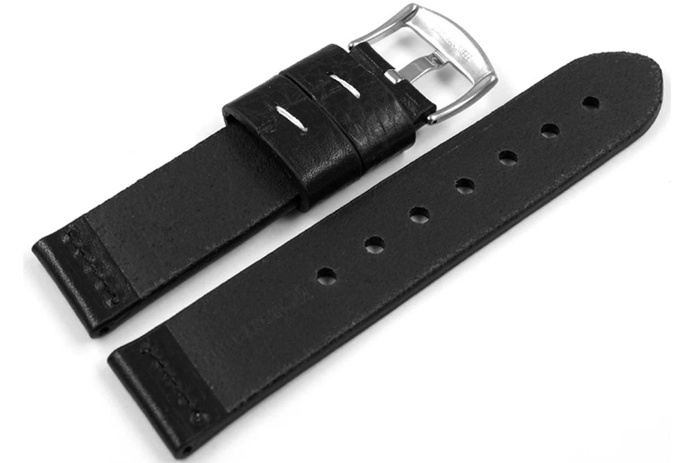 Bracciali & Braccialetti: Uhrenarmband Ranger massives Kalbsleder 24mm schwarz – Nuovo e nell'imballaggio originale da Wittenbach venduto da uhrenzubehoer24 1