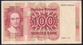 Norwegen 100 Kroner 1986