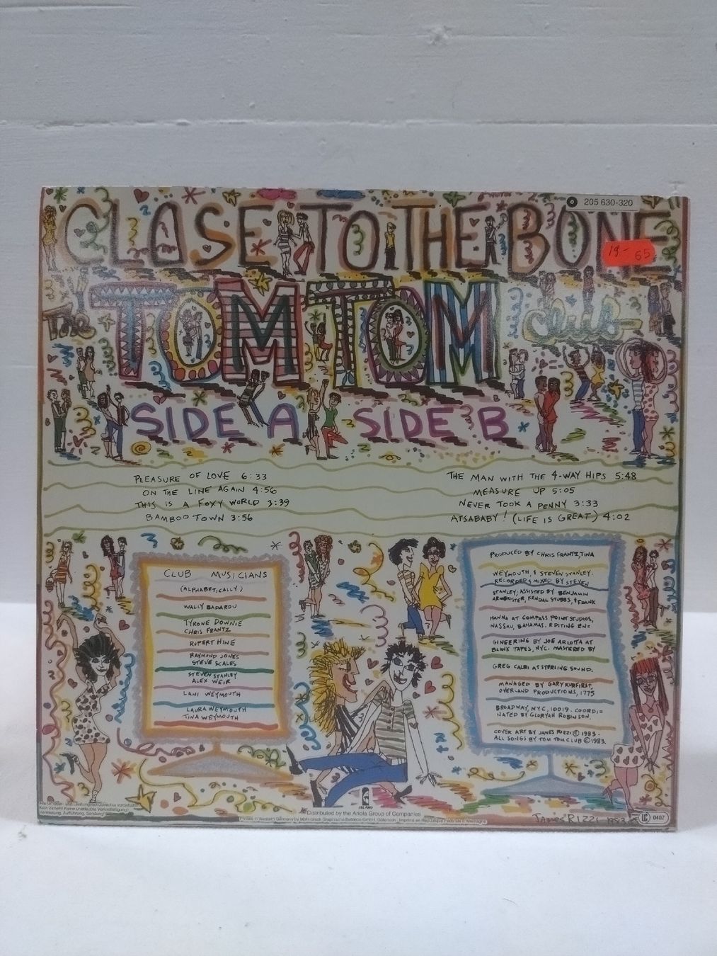 Schallplatten: Vinyle Tom Tom Club - Close To The Bone VG – Gebraucht aus Farvagny-le-Grand von LaCaverne 1